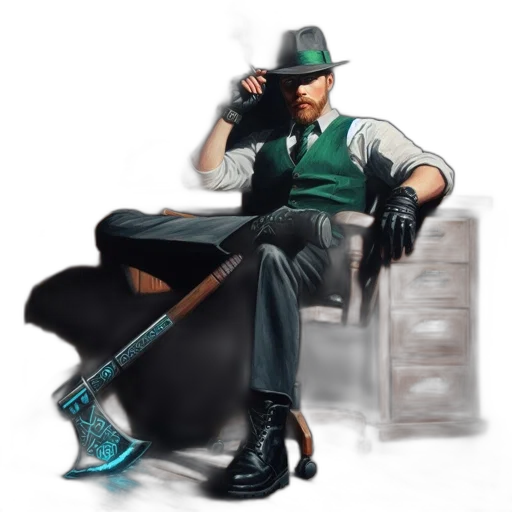 staff, hat, shoes, concept art transparent PNG cut-out