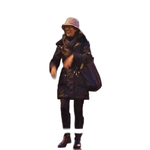 jacket, hat, staff, umbrella transparent PNG cut-out