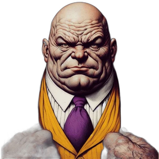 face, comic book art, concept art, photorealistic transparent PNG cut-out