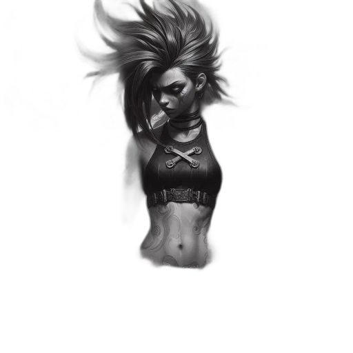 mask, dress, hair, face transparent PNG cut-out