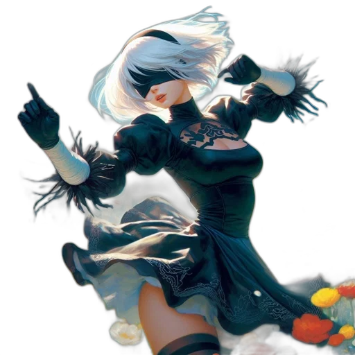 weapon, dress, staff, dragon transparent PNG cut-out