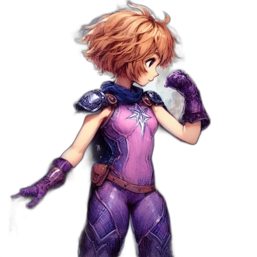 weapon, robot, dress, hair transparent PNG cut-out