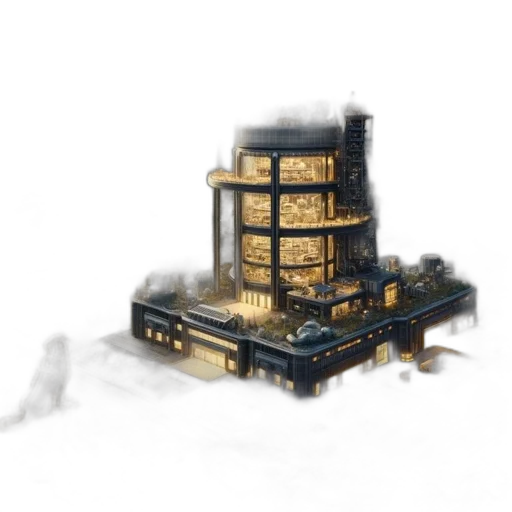 building, robot, furniture, crown transparent PNG cut-out