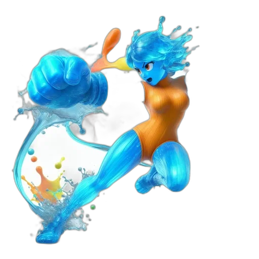 weapon, staff, robot, 3d render transparent PNG cut-out