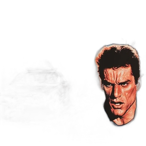 face, mask, jacket, weapon transparent PNG cut-out