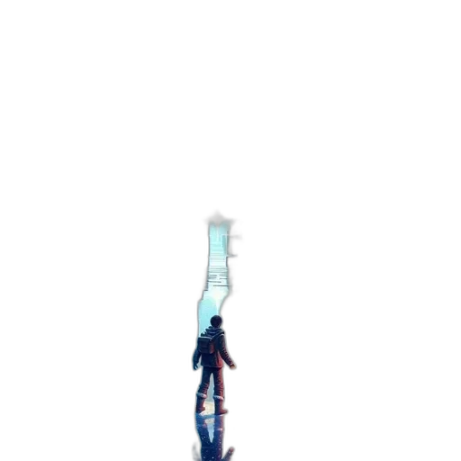 sword, staff, weapon, robot transparent PNG cut-out