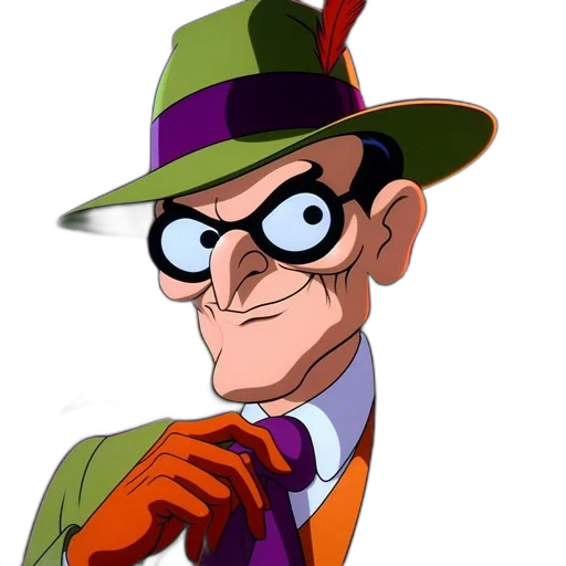staff, hat, face, cartoon transparent PNG cut-out