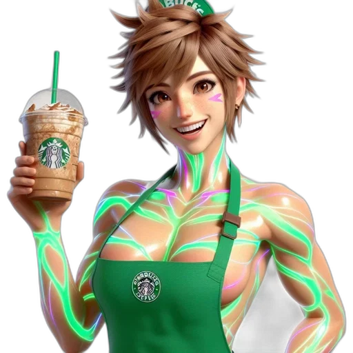 staff, concept art, 3d render, vaporwave transparent PNG cut-out