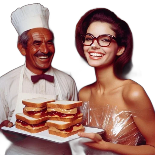 food, dress, face, photorealistic transparent PNG cut-out