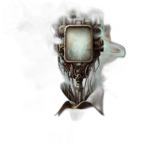 robot, mask, face, creature transparent PNG cut-out