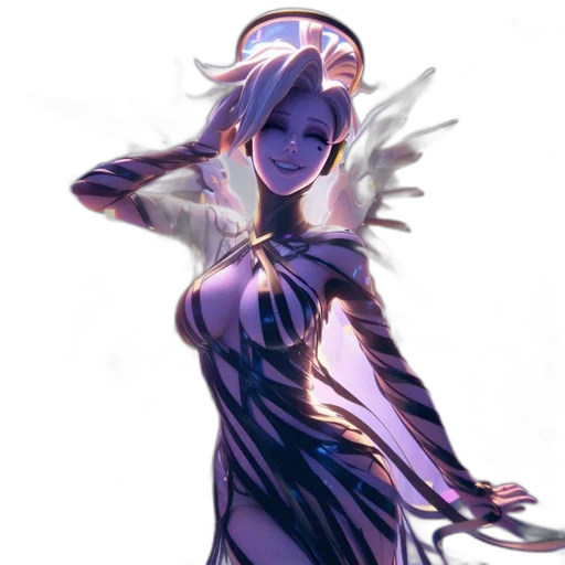 dress, staff, weapon, crown transparent PNG cut-out