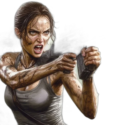 photorealistic, comic book art, concept art, fantasy art transparent PNG cut-out