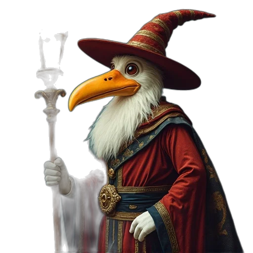 staff, hat, fantasy art, concept art transparent PNG cut-out