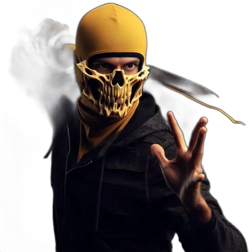 mask, face, weapon, staff transparent PNG cut-out