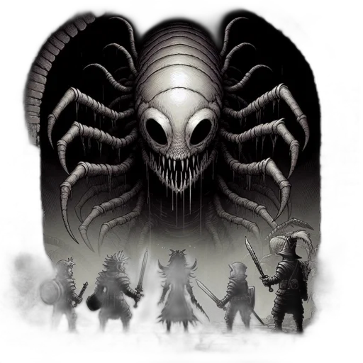 creature, mask, concept art, fantasy art transparent PNG cut-out