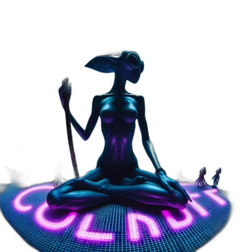 staff, dress, creature, hat transparent PNG cut-out