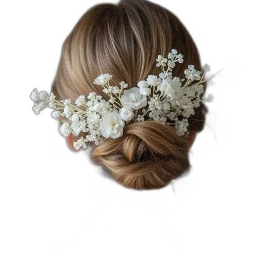 crown, hair, flower, jewelry transparent PNG cut-out