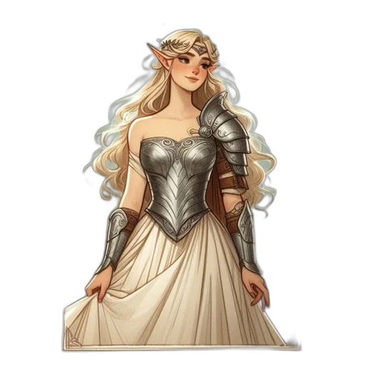 dress, fantasy art, concept art, pixel art transparent PNG cut-out