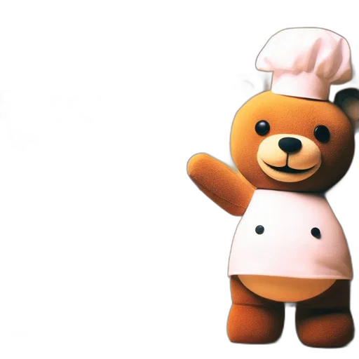 food, staff, 3d render, animated transparent PNG cut-out