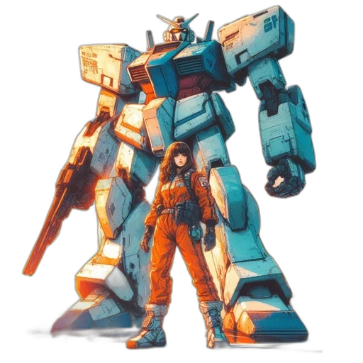 robot, weapon, concept art, fantasy art transparent PNG cut-out