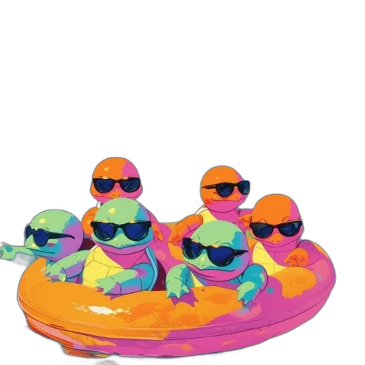 crown, hat, shoes, vaporwave transparent PNG cut-out