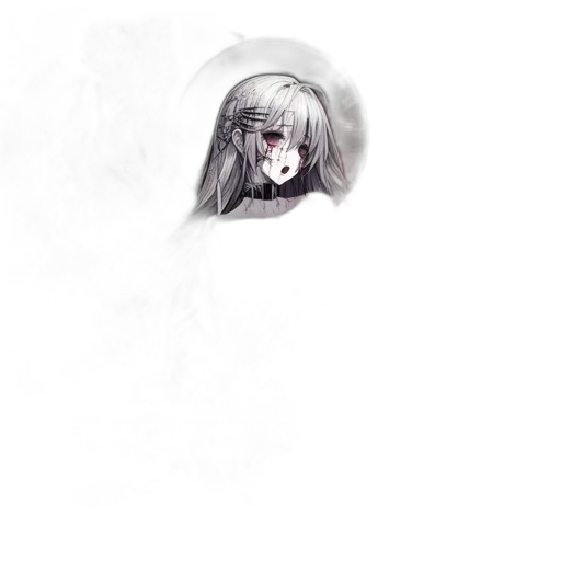 mask, creature, face, hair transparent PNG cut-out