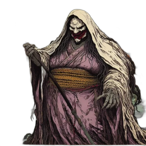 creature, mask, staff, face transparent PNG cut-out