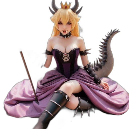 dragon, staff, weapon, fantasy art transparent PNG cut-out