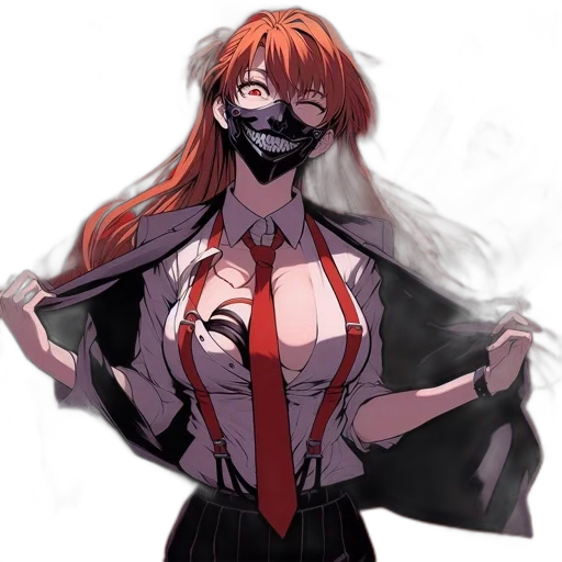 mask, dress, staff, weapon transparent PNG cut-out