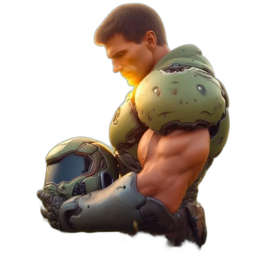 robot, weapon, creature, face transparent PNG cut-out