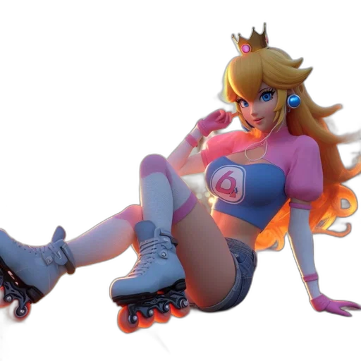 dress, crown, concept art, 3d render transparent PNG cut-out