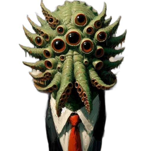 mask, staff, creature, face transparent PNG cut-out