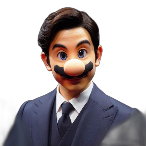 mask, face, cartoon, 3d render transparent PNG cut-out