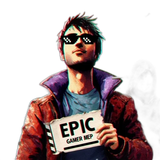 jacket, comic book art, concept art, pixel art transparent PNG cut-out