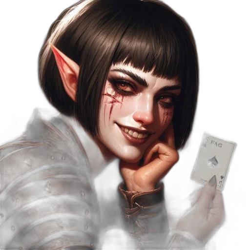 face, creature, staff, jewelry transparent PNG cut-out