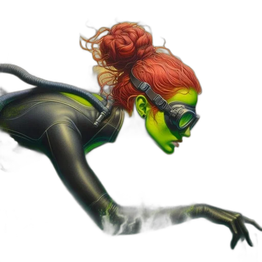 concept art, comic book art, fantasy art, 3d render transparent PNG cut-out