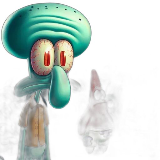 hat, robot, staff, creature transparent PNG cut-out