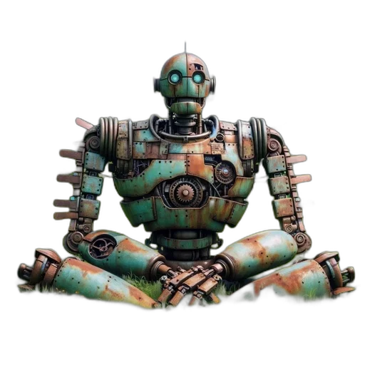 robot, weapon, staff, concept art transparent PNG cut-out