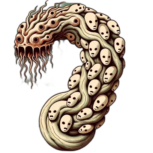 creature, hair, staff, animal transparent PNG cut-out