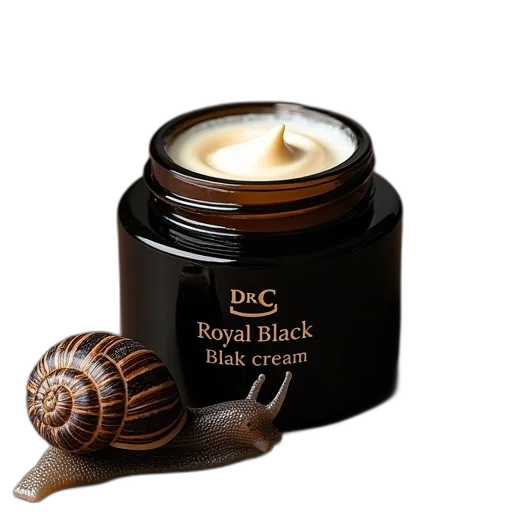 photorealistic, royal, black, snail transparent PNG cut-out