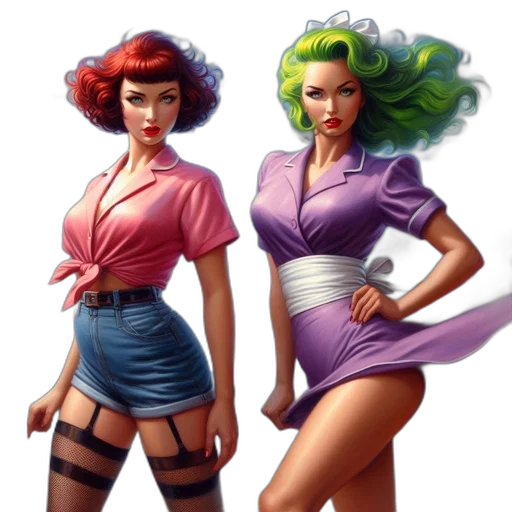 comic book art, concept art, fantasy art, cartoon transparent PNG cut-out