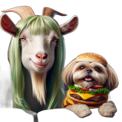 food, animal, concept art, photorealistic transparent PNG cut-out