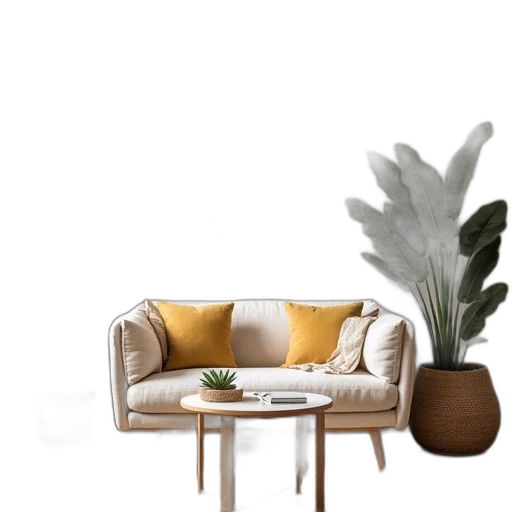 furniture, 3d render, photorealistic, concept art transparent PNG cut-out