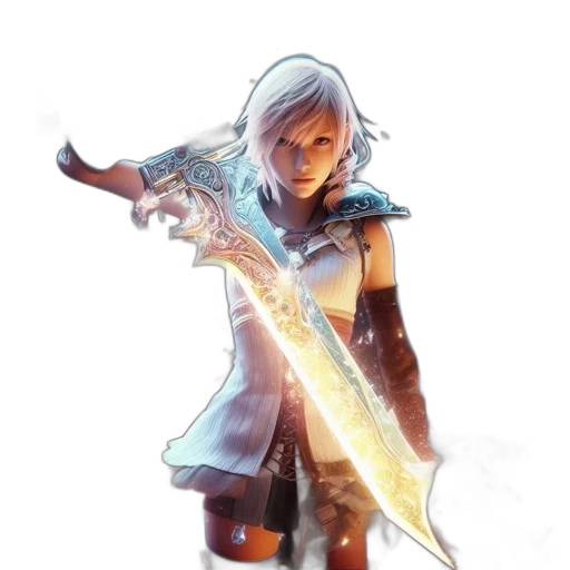 sword, staff, weapon, fantasy art transparent PNG cut-out
