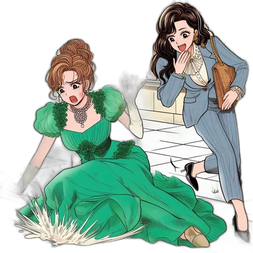 dress, cartoon, concept art, comic book art transparent PNG cut-out
