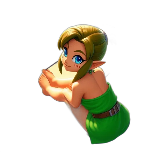 dress, weapon, staff, face transparent PNG cut-out