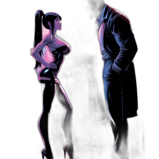 dress, concept art, comic book art, cartoon transparent PNG cut-out