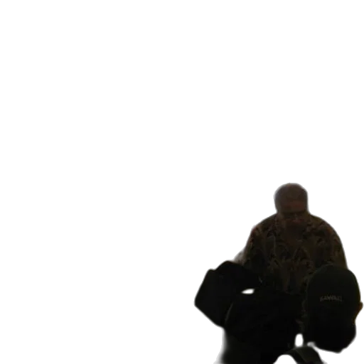 jacket, staff, weapon, robot transparent PNG cut-out
