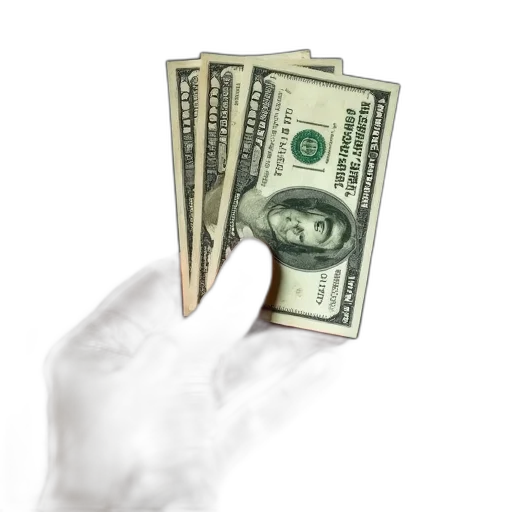 mask, hand, holding, twenty-dollar transparent PNG cut-out