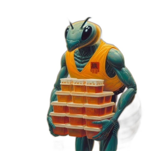 robot, creature, animal, jacket transparent PNG cut-out